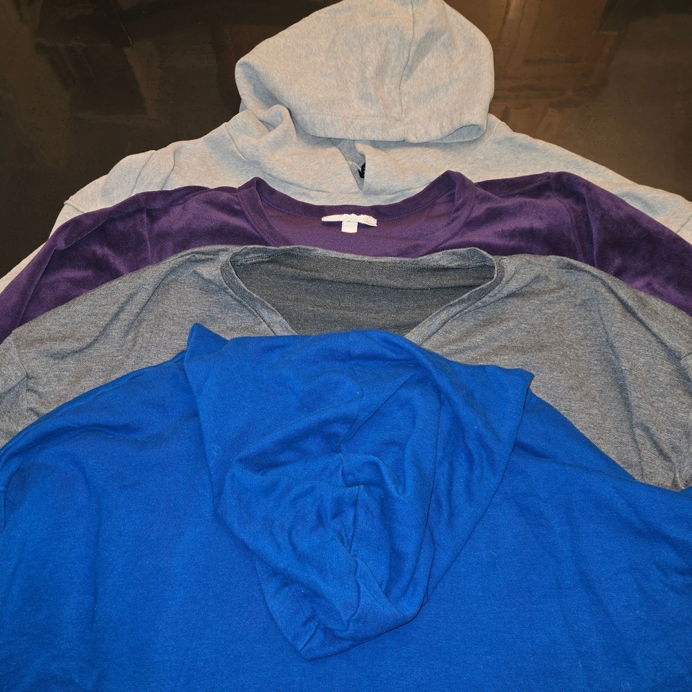 Lot of 4 Womens Oversized Sweatshirts Hoodies City Streets Woman Within XXL XL